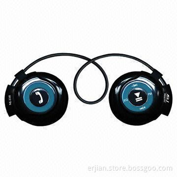 2014 New Smallest Bluetooth Headsets with Mic, Volume Control Buttons, Sports MP3 Player & FM Radio